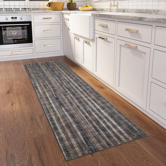 3' x 10' Brown Ombre Tufted Runner – Sleek & Sophisticated Flow