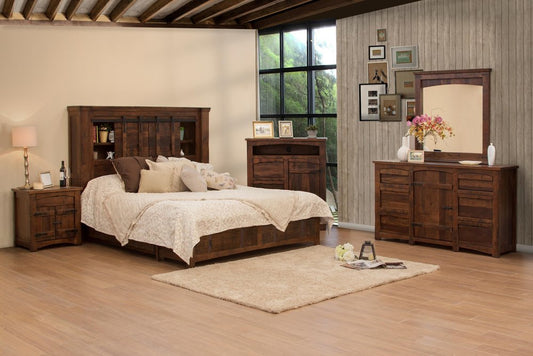 43" Brown Solid Wood Gentleman’s Chest – Rustic Charm, Lasting Function