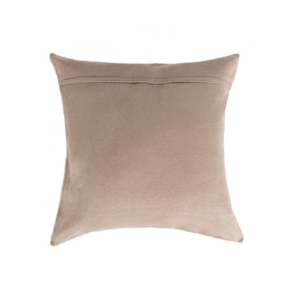 Natural & Gold Striped Cowhide Pillows – Set of 2