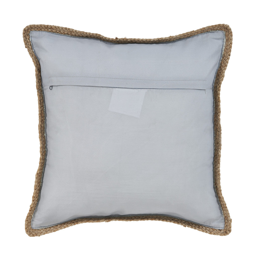 Bohemian Hand-Woven Cotton & Jute Throw Pillow Set (Set of 2)
