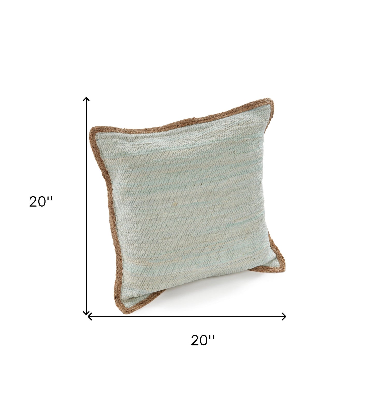 Bohemian Hand-Woven Cotton & Jute Throw Pillow Set (Set of 2)