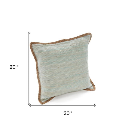 Bohemian Hand-Woven Cotton & Jute Throw Pillow Set (Set of 2)