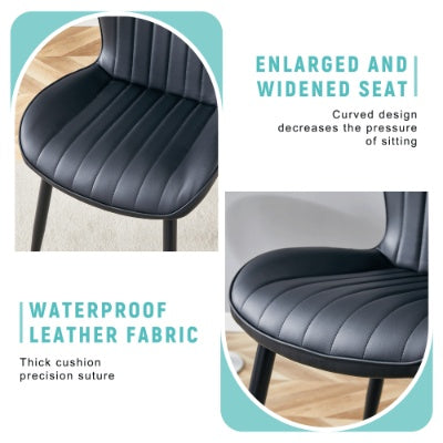 Curved Comfort Dining Chair 4-Pack – Ergonomic & Stylish