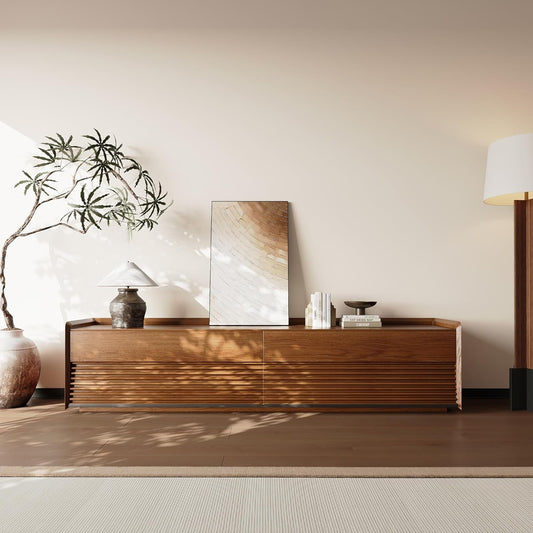 Modern TV Stand, Storage Cabinet 78.74" w/ LED Lights