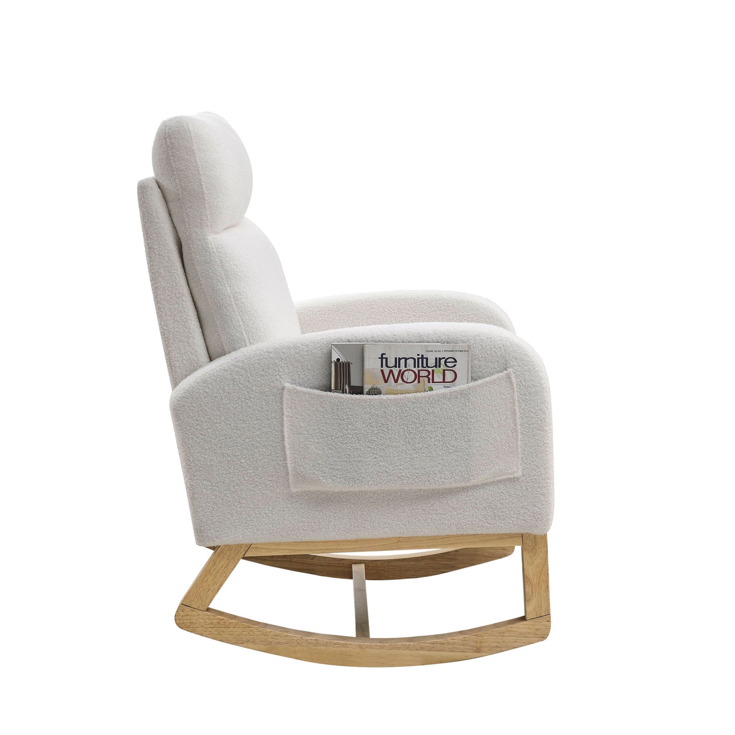 Ivory Rocking Chair – Gentle Motion, Everyday Comfort