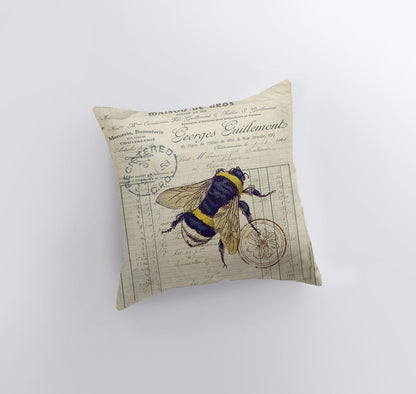 The Vintage Apiary Pillow Cover
