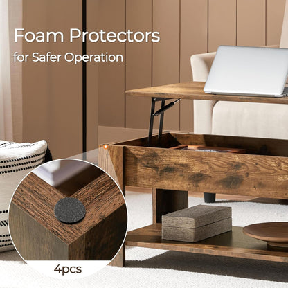 Rustic 47.5 in Lift Top Coffee Table