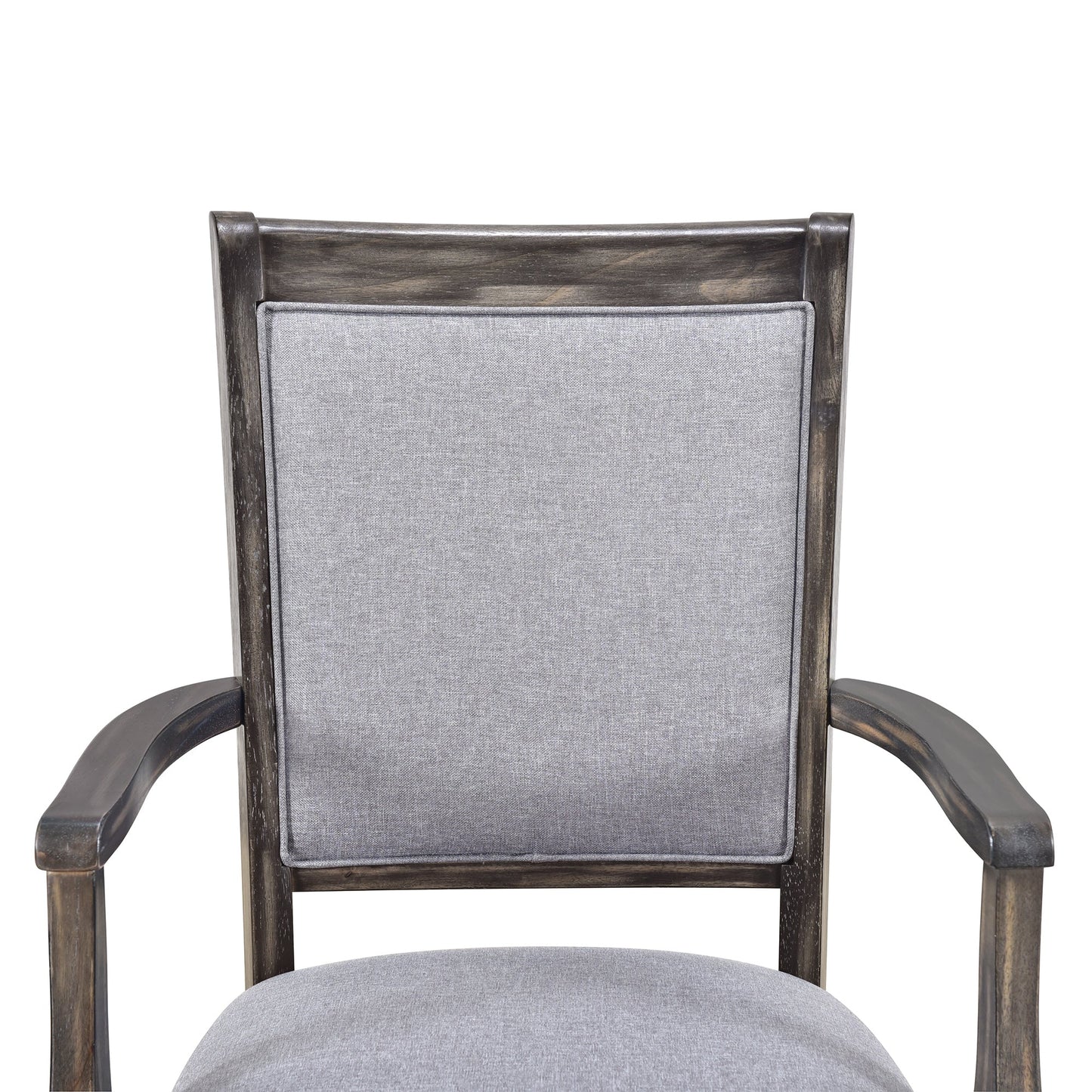 Extendable Trestle Table & Upholstered Linen Chairs