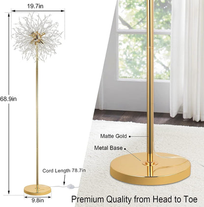 Crystal Floor Lamp, High Pole Lamp, Fireworks Lamp