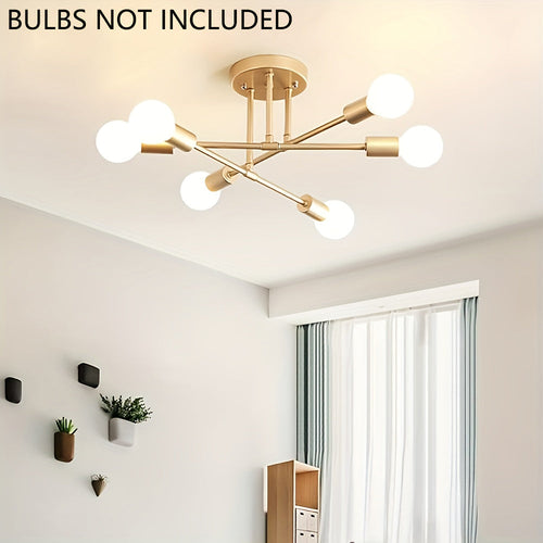 Sputnik Chic Metal Chandelier