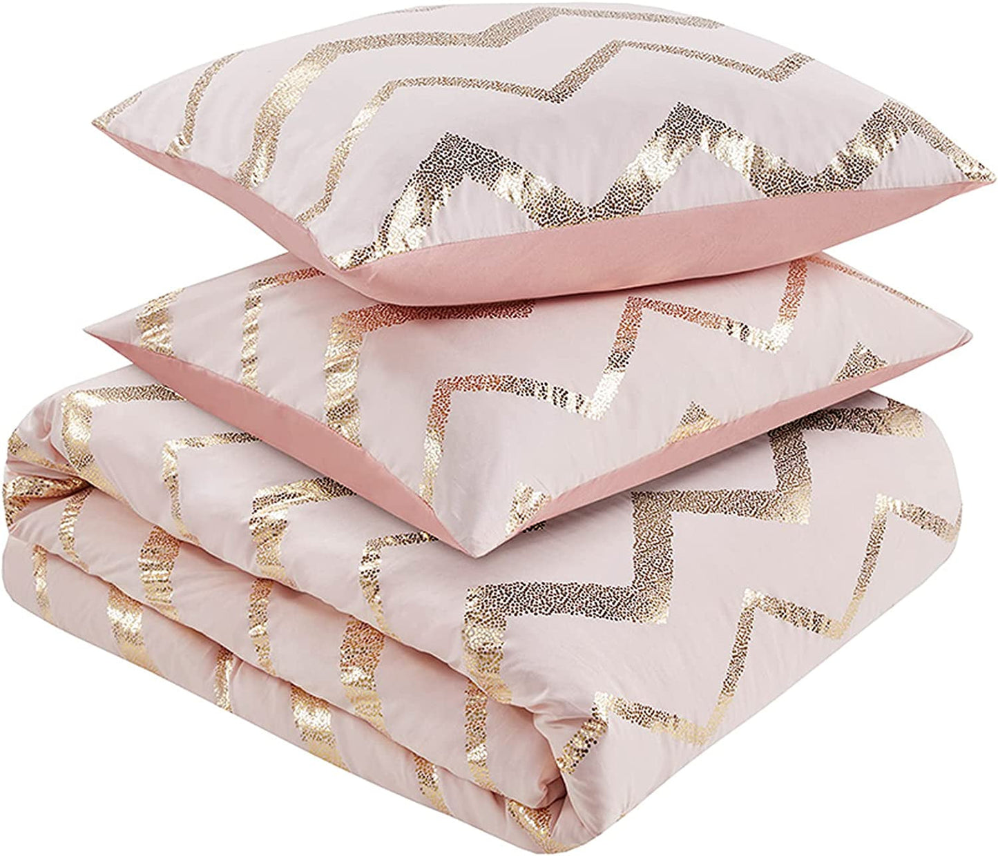 Ziggy Pink/Rose Gold Comforter Set