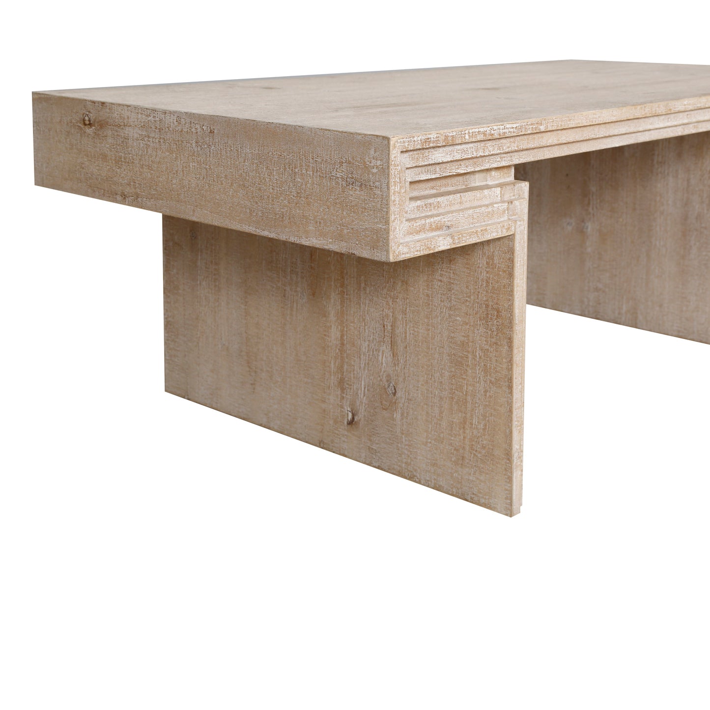 American Vintage Industrial Coffee Table, Premium Reclaimed Wood Replica