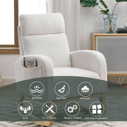 Ivory Rocking Chair – Gentle Motion, Everyday Comfort
