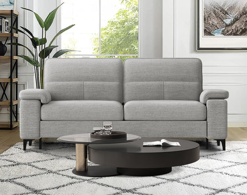 Modern Apartment Loveseat with Adjustable Arms | Tool-Free Assembly
