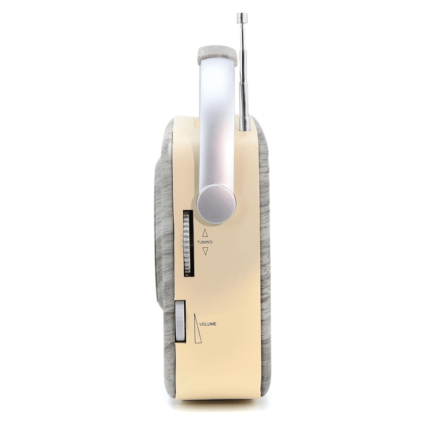 Emerson Retro Radio Bluetooth 5.0 Portable AM/FM Rechargeable Analog Wood Finish