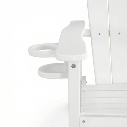 All-Weather HDPE Bar Height Adirondack Chair with Cup Holder