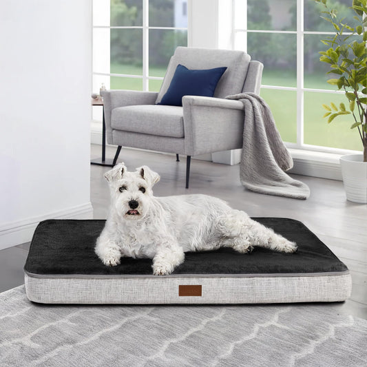 Anxiety-Reducing Orthopedic Dog Bed with Faux Fur