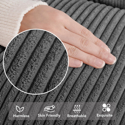 Soft Corduroy Throw Pillow Covers for Modern & Classic Homes | 4PCS