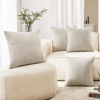 Eco-Conscious Linen Throw Pillow Covers for Modern Decor | 4 PCS