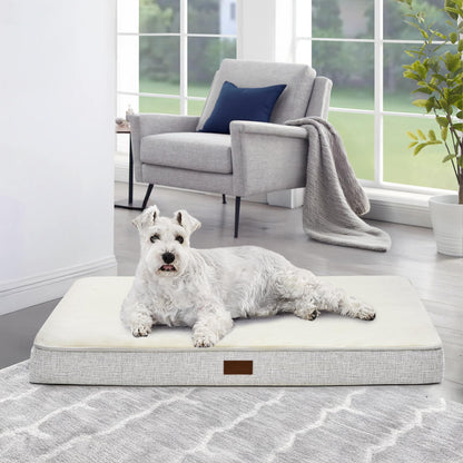 Anxiety-Reducing Orthopedic Dog Bed with Faux Fur