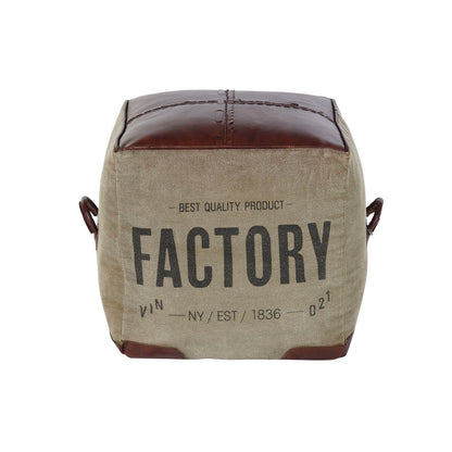 Vintage Vegan Leather Footrest