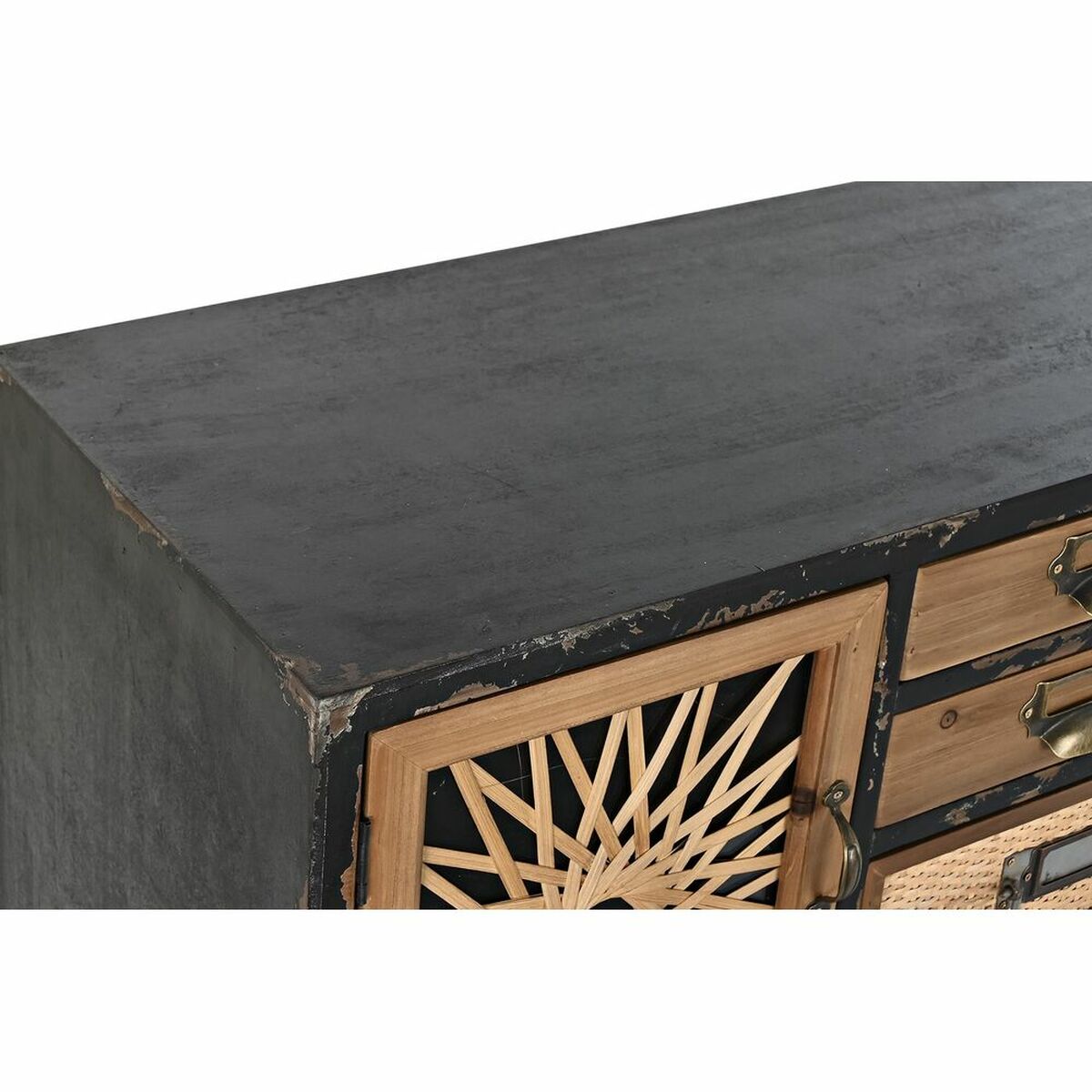 Vintage Fir Wood Chest of Drawers