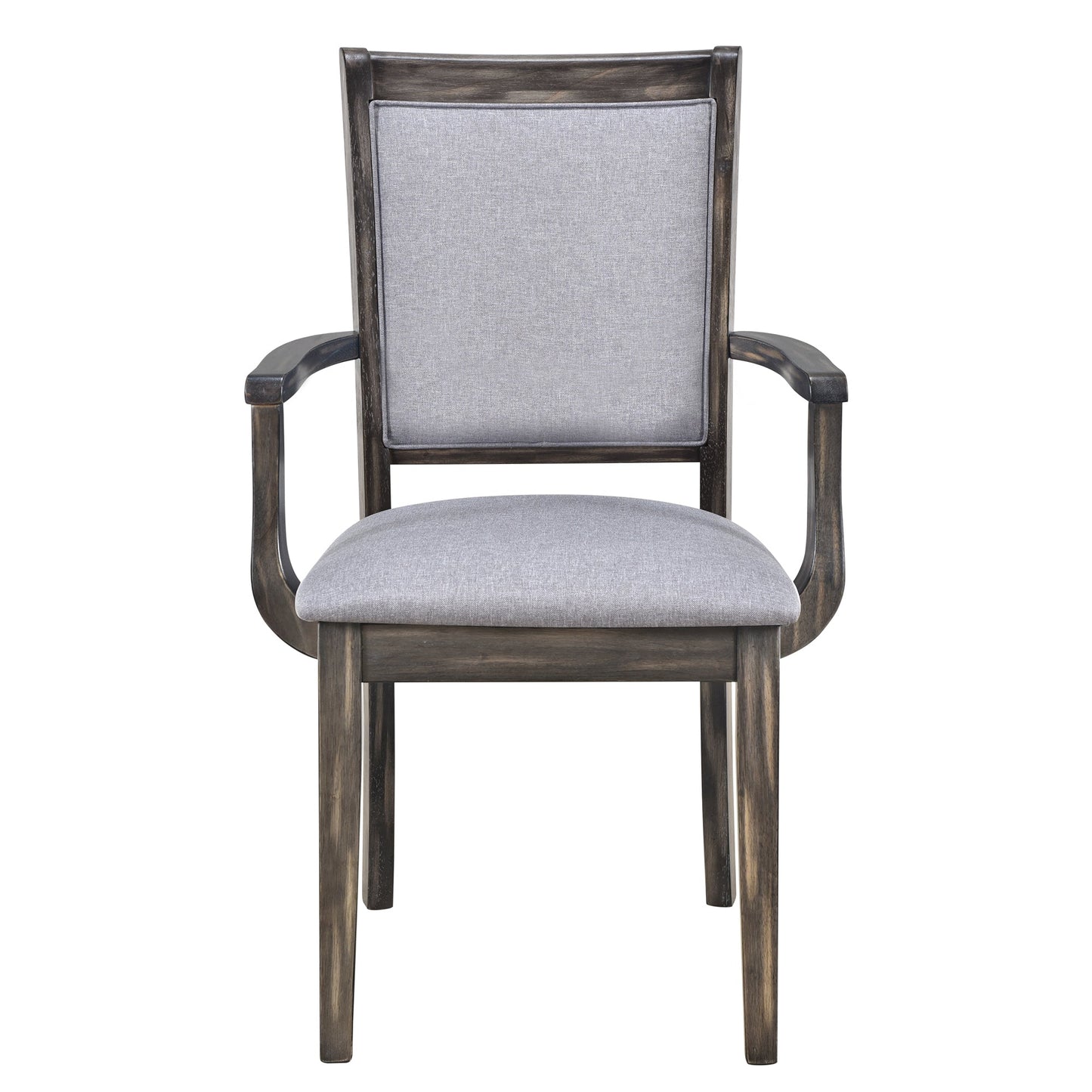 Extendable Trestle Table & Upholstered Linen Chairs