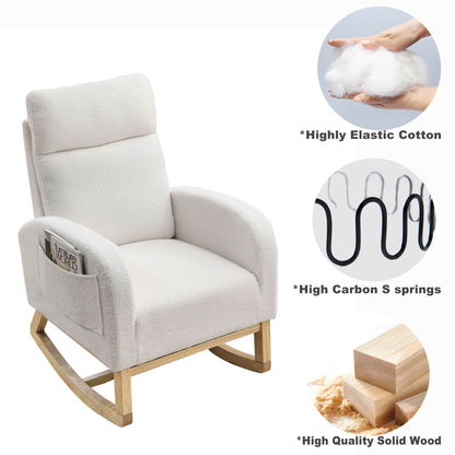 Ivory Rocking Chair – Gentle Motion, Everyday Comfort