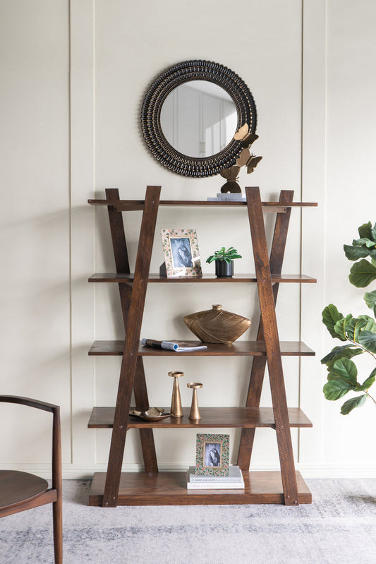 Round Decorative Mirror for Entryway and Living Room