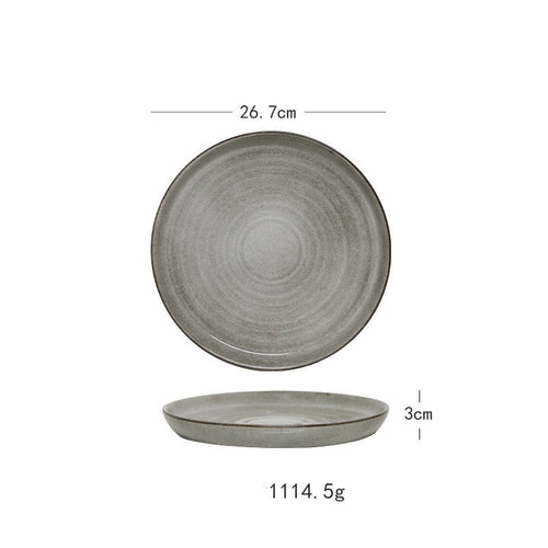 Modern Ribbed Porcelain Dinnerware – Plates & Bowl