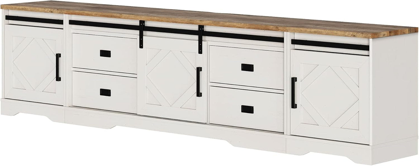 98.4" Wide Media Cabinet w/ Barn Doors