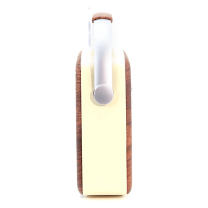 Emerson Retro Radio Bluetooth 5.0 Portable AM/FM Rechargeable Analog Wood Finish