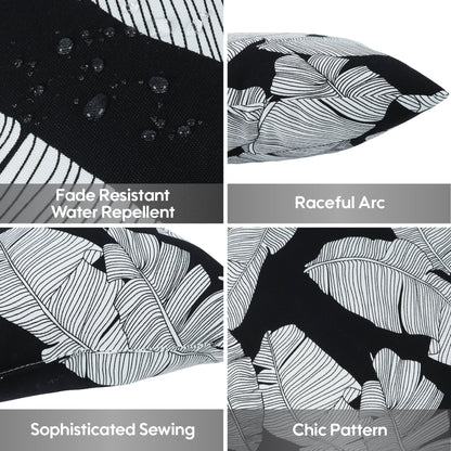 Weather-Resistant Woven Texture Throw Cushion