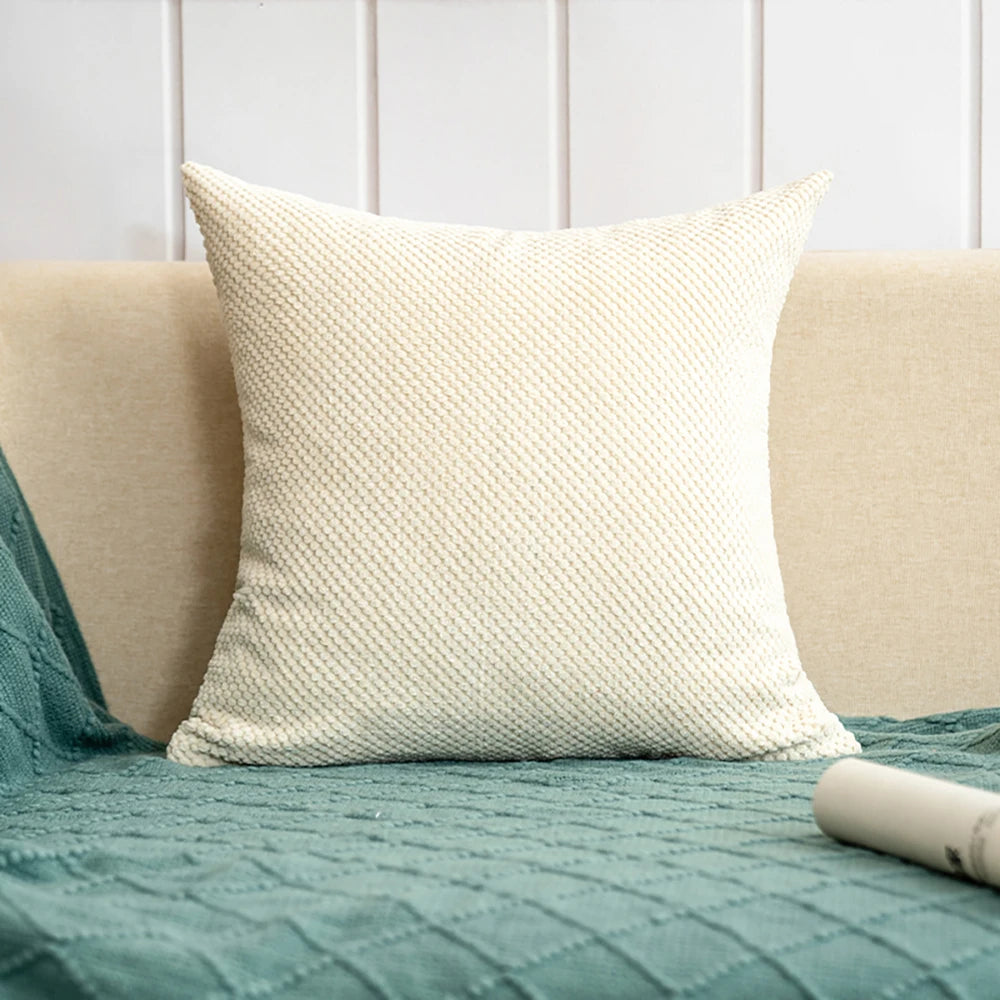Navy Cross Design Throw Pillow with Insert – 18" x 18"