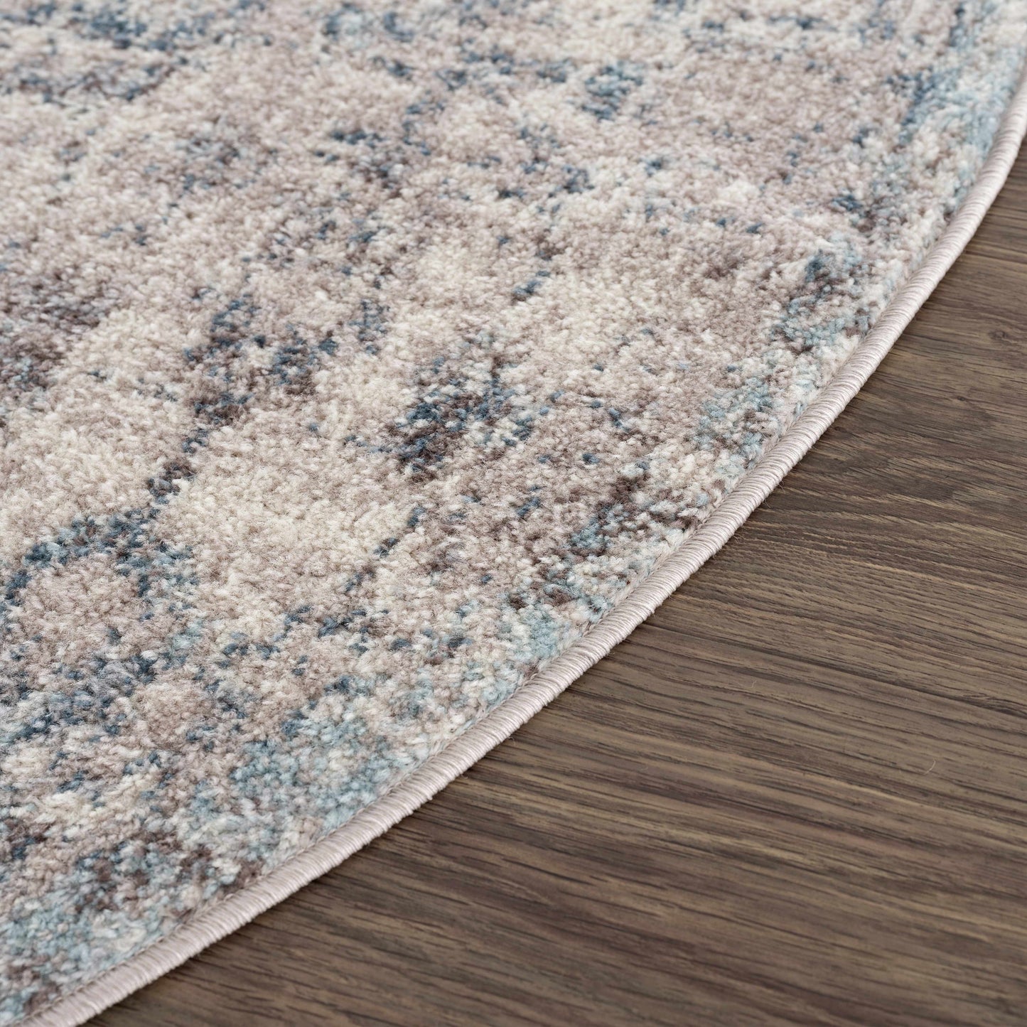 Orrick Modern Farmhouse Medallion Rug – Soft Gray & Cream Persian Design