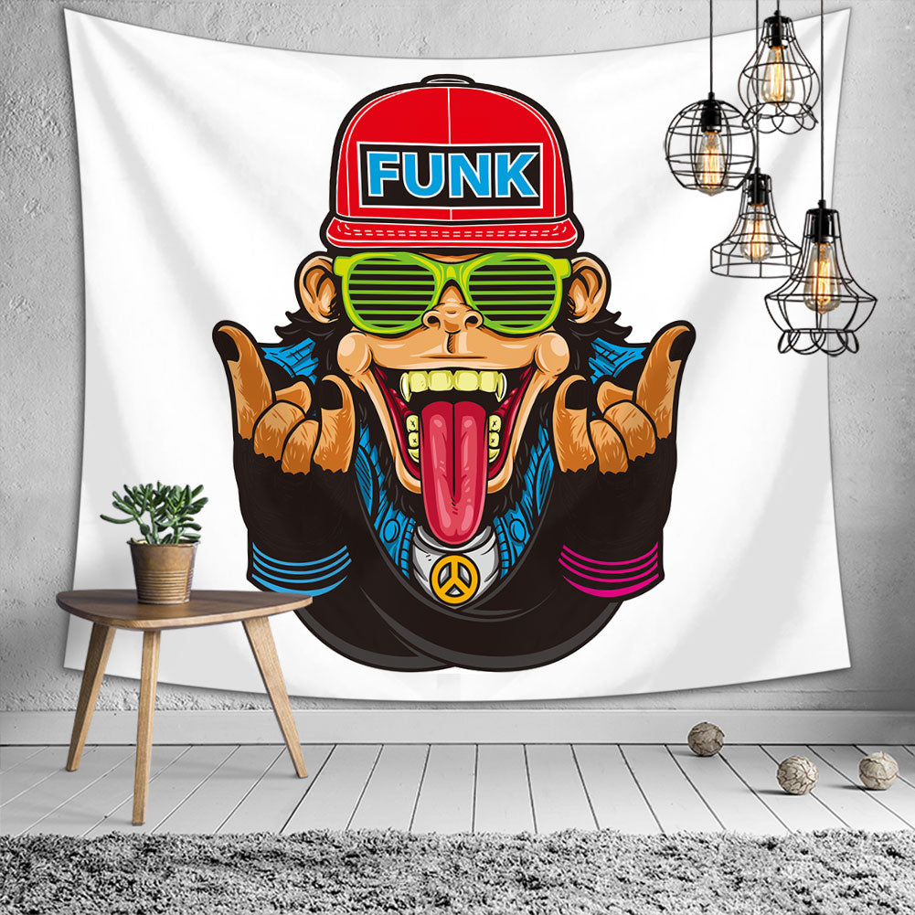 Vibrant Primate Tapestry