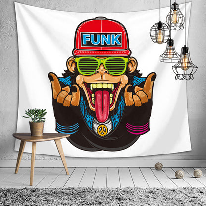 Vibrant Primate Tapestry