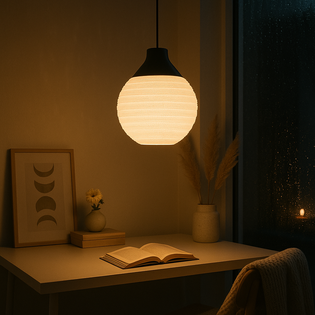 Soft Glow Spiral Ceiling Pendant
