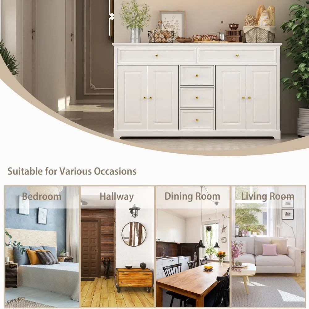 Farmhouse Storage Buffet Cabinet