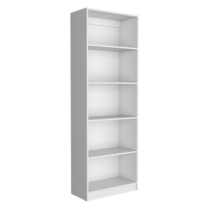 Salina 3-Piece White Bookcase Living Room Set