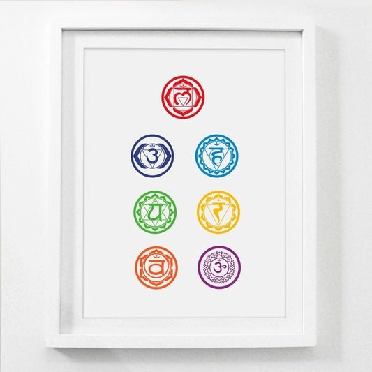 Modern Yoga Meditation Symbol Canvas Art