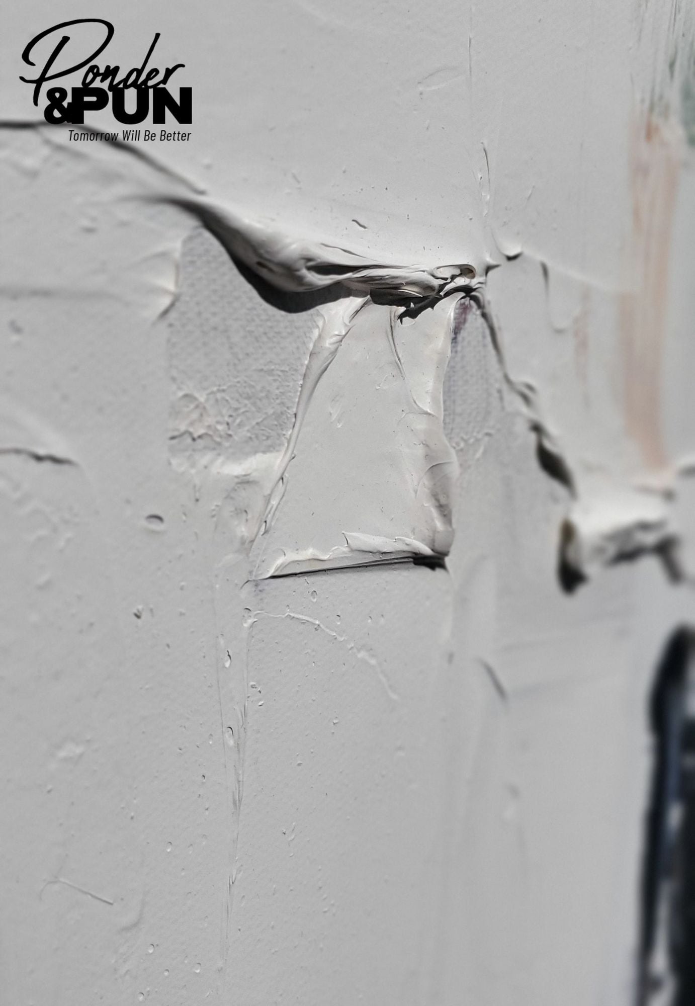 Muted Depths: Hand-Painted Earthy Abstract