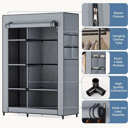 The Titan Alloy Wardrobe: Heavy-Duty Adjustable Storage System