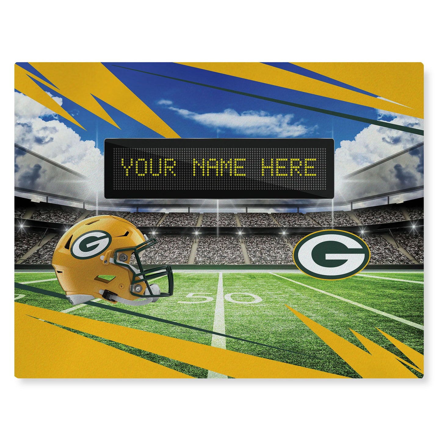 Washable Team Logo Rug for Game Day and Fan Caves -5'2" x 7'