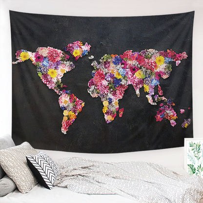 Botanical Cartography Tapestry