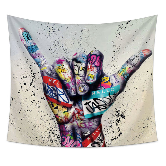 Multi-use surf culture tapestry for beaches or dorm rooms