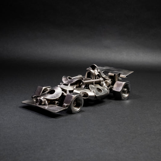 Welded Steel Scrap Metal Formula 1  Racecar Car