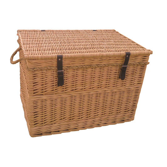 Wicker storage basket