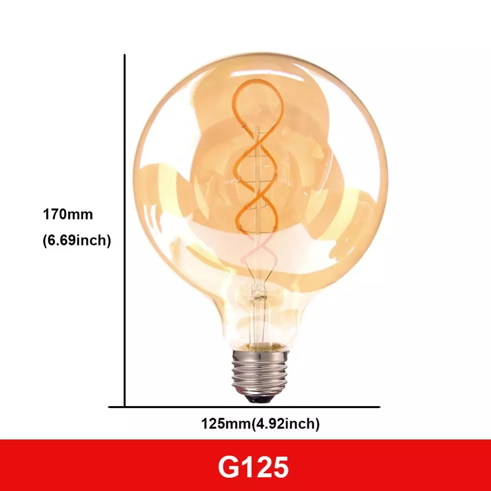 Vintage Spiral Filament Light Bulb - 15,000 Hour Life - E27 LED