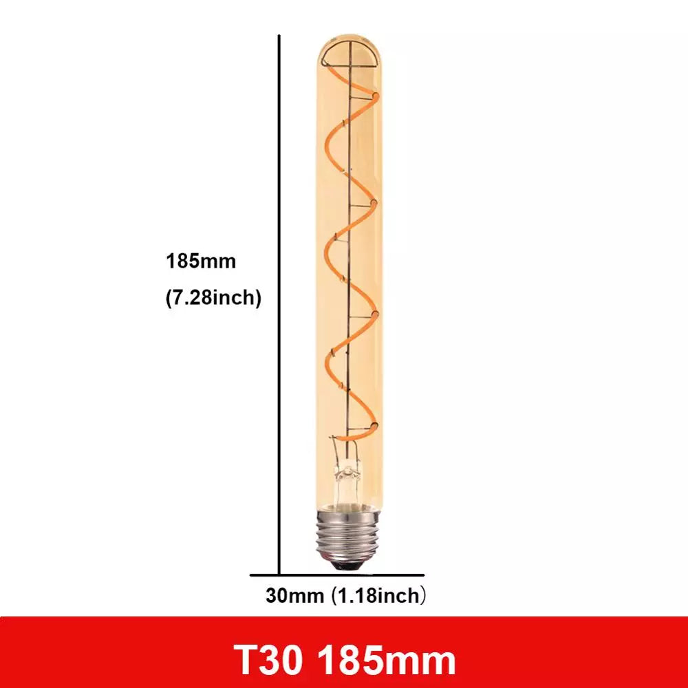 Vintage Spiral Filament Light Bulb - 15,000 Hour Life - E27 LED